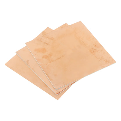 1.6 mm Thick SINGLE Sided Copper Clad Laminate Circuit Board 4 x 4 Inch (FR4 Glass Epoxy PCB) - 10 Units