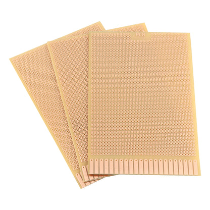 General Purpose PCB Breadboard – FR2 (Set of 15) (140mmx90mm) – with holes